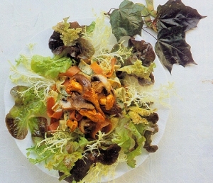 Wild Mushroom Salad with Prosciutto Recipe